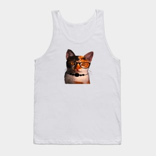 Gato con gafas Tank Top